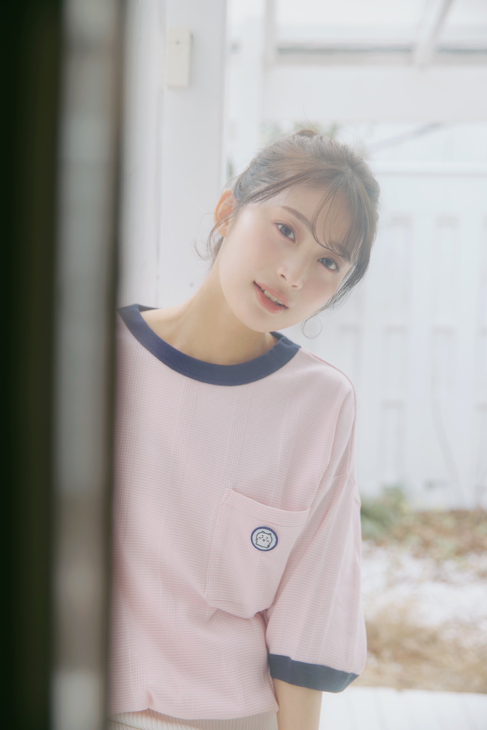 ちいかわ ビッグシルエットポケットTシャツ Robert P.Miller×Talking ちいかわ FLAMINGO