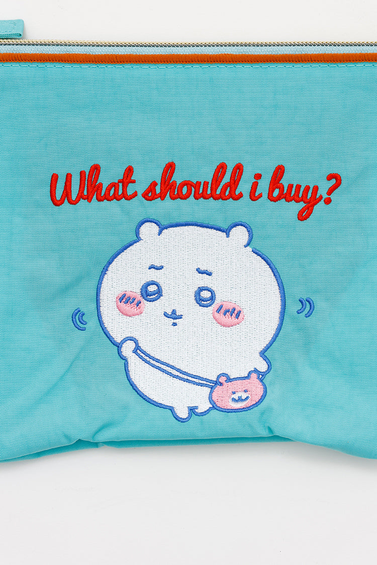 ちいかわ 刺繍ポーチ ちいかわ何買おう？ サックス