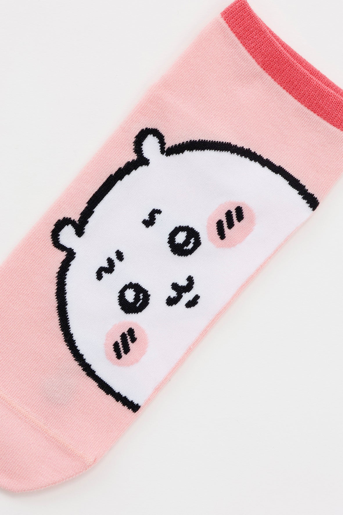 ちいかわ クルーソックス ちいかわアップ ライトピンク 23～25cm