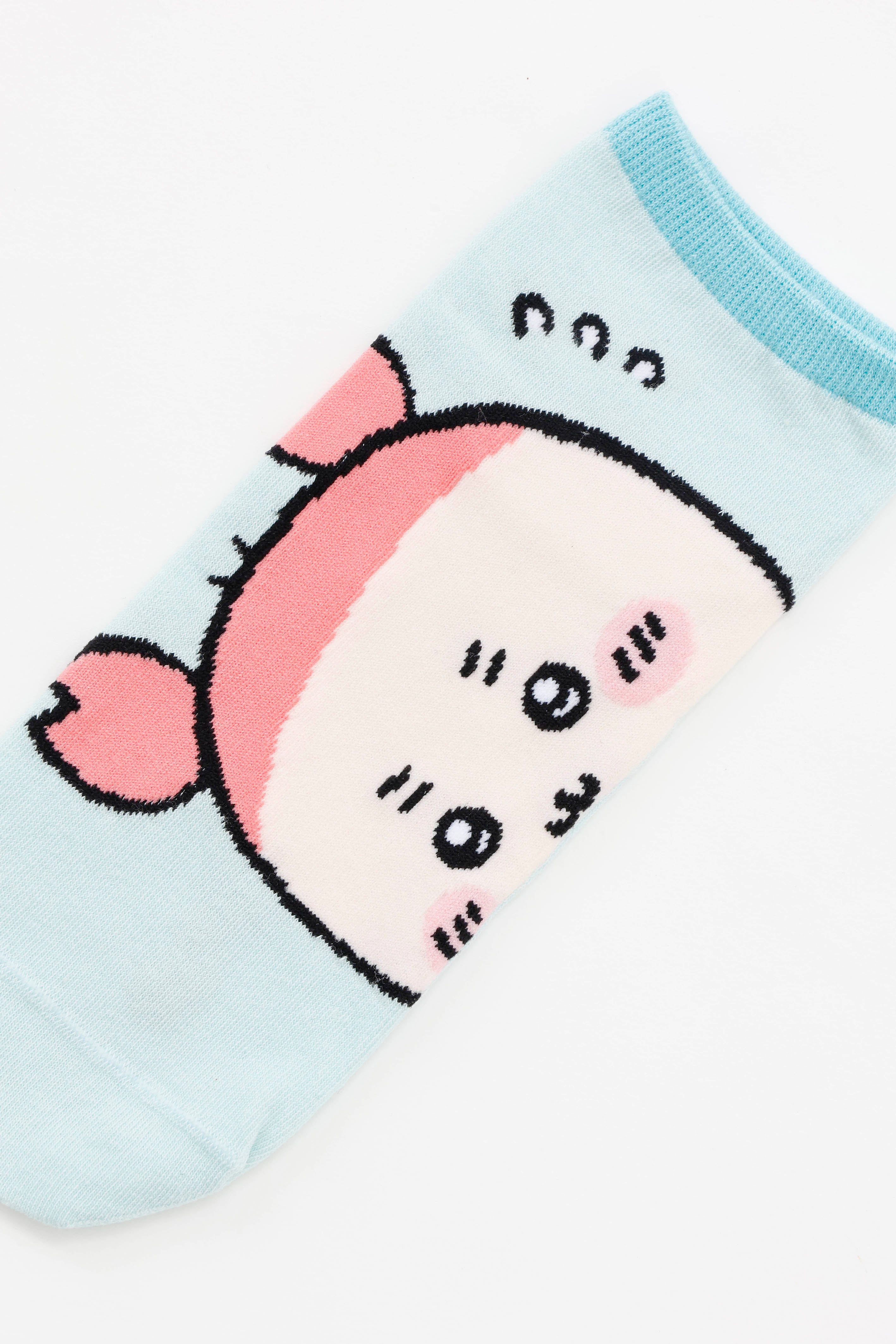 ちいかわ クルーソックス 古本屋アップ ペールサックス 23～25cm