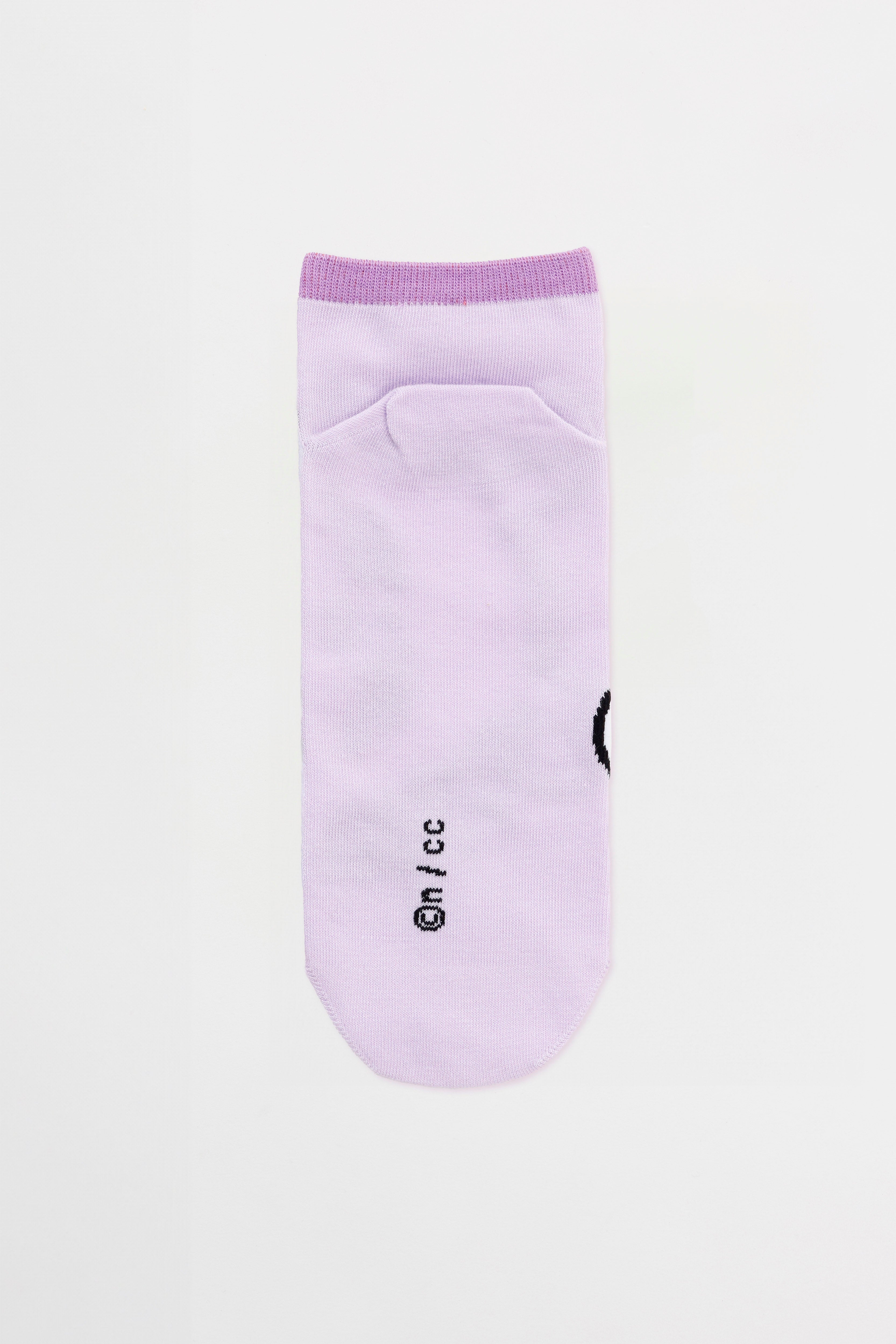ちいかわ クルーソックス モモンガアップ ライトパープル 23～25cm