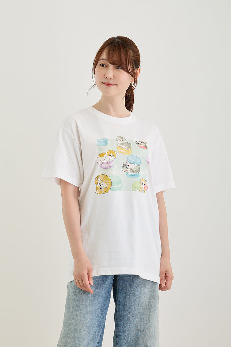 mofusand Tシャツ マカロン ホワイト