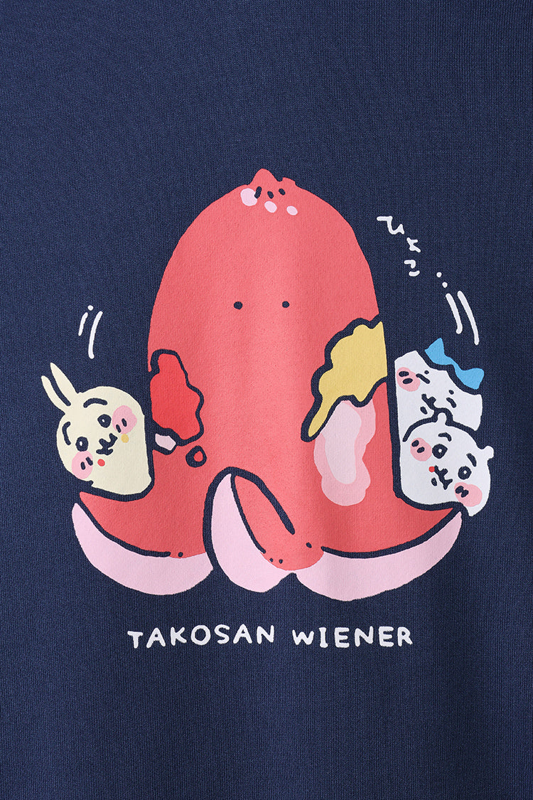 ちいかわ ジップパーカー TAKOSAN WIENER ネイビー