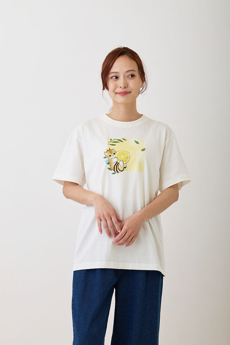 mofusand Tシャツ はち バニラホワイト