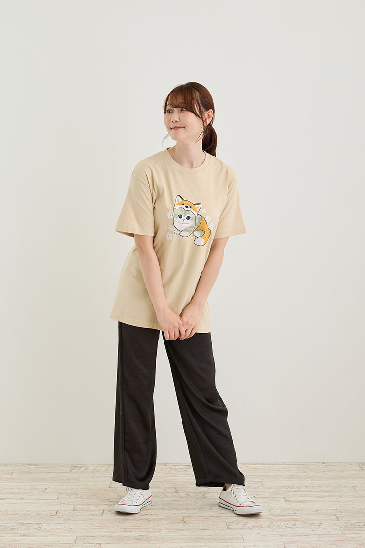 mofusand Tシャツ 狐 サンドベージュ