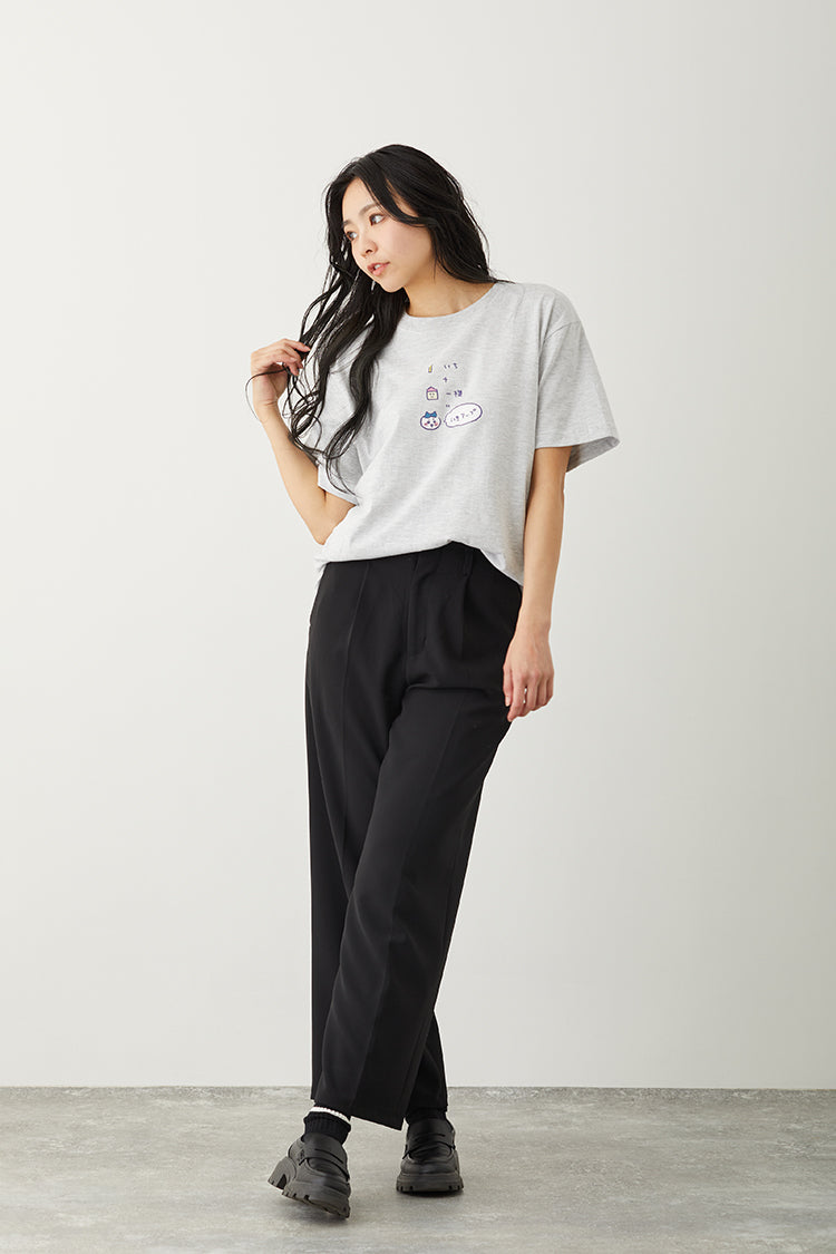 ちいかわ Tシャツ いきアップ アッシュ