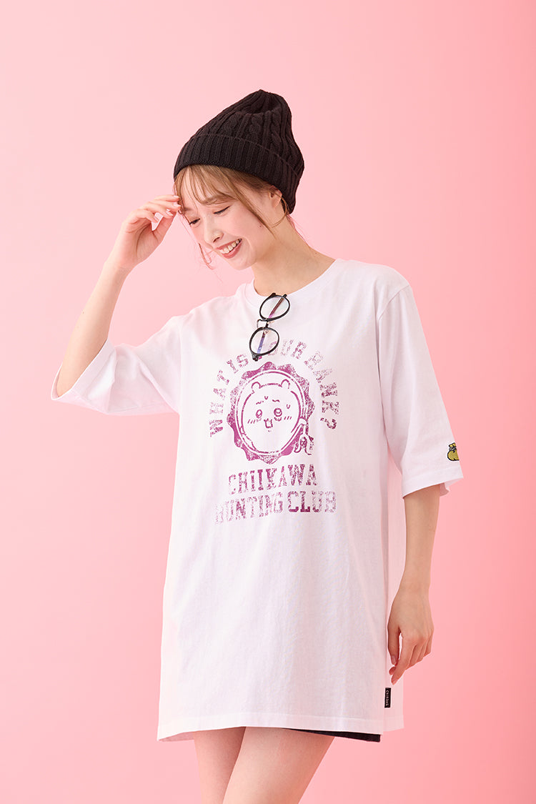 ちいかわ ワンピTシャツ カレッジ風 ちいかわ ホワイトのページ