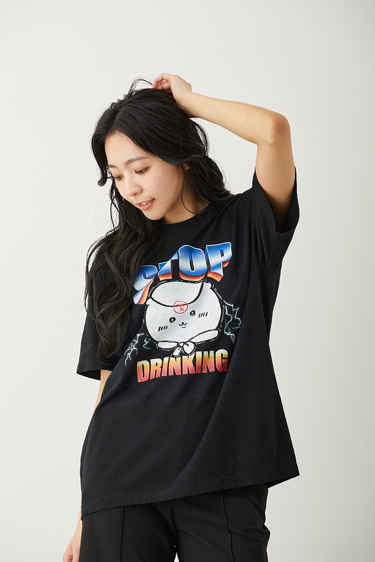 ちいかわ Tシャツ 禁酒くりまんじゅう ブラック