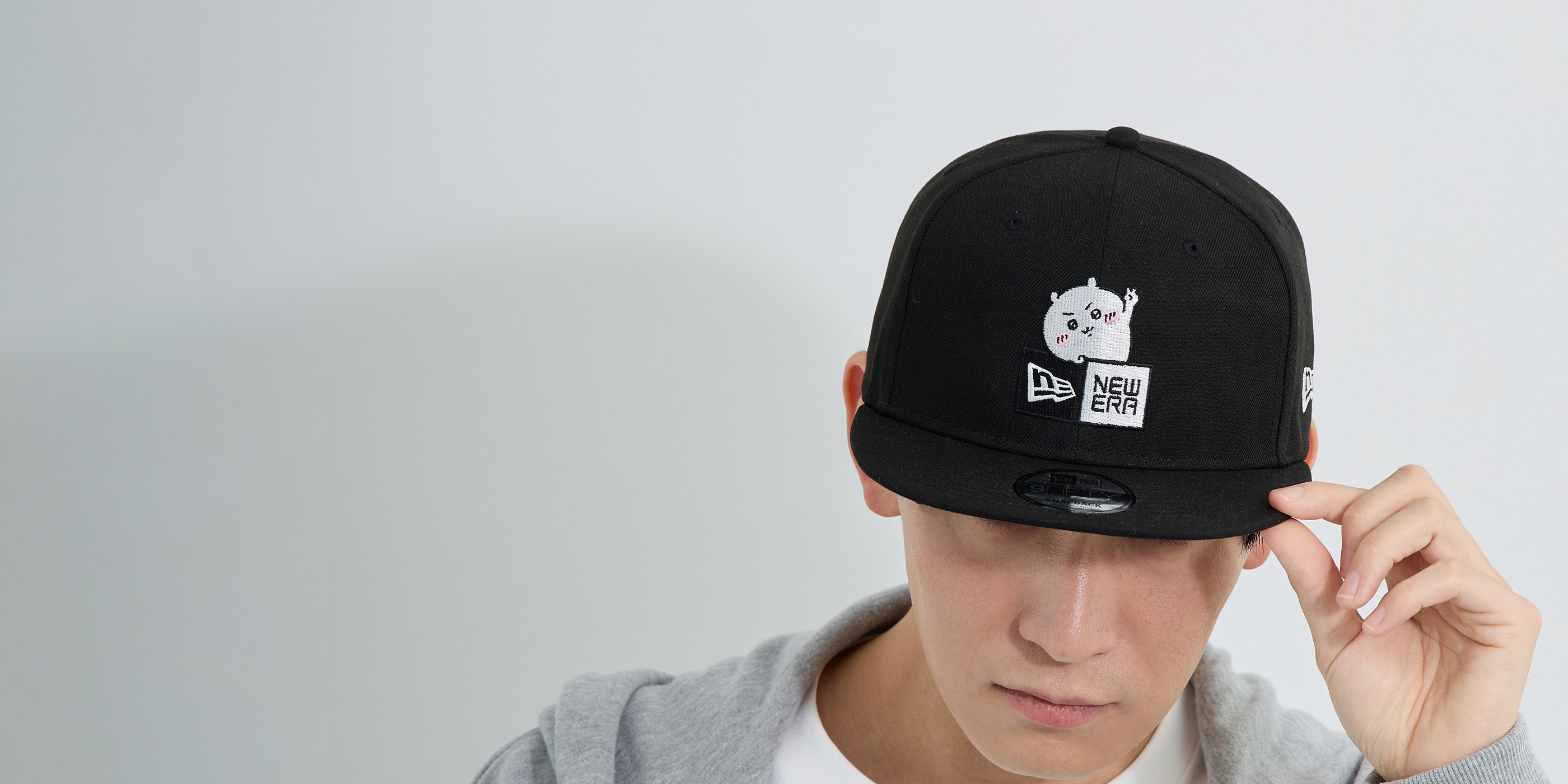 ちいかわ NEW ERA キャップキーホルダー ブラック ちいかわ ニューエラ キーホルダー ブラック ちいかわ NEW ERA
