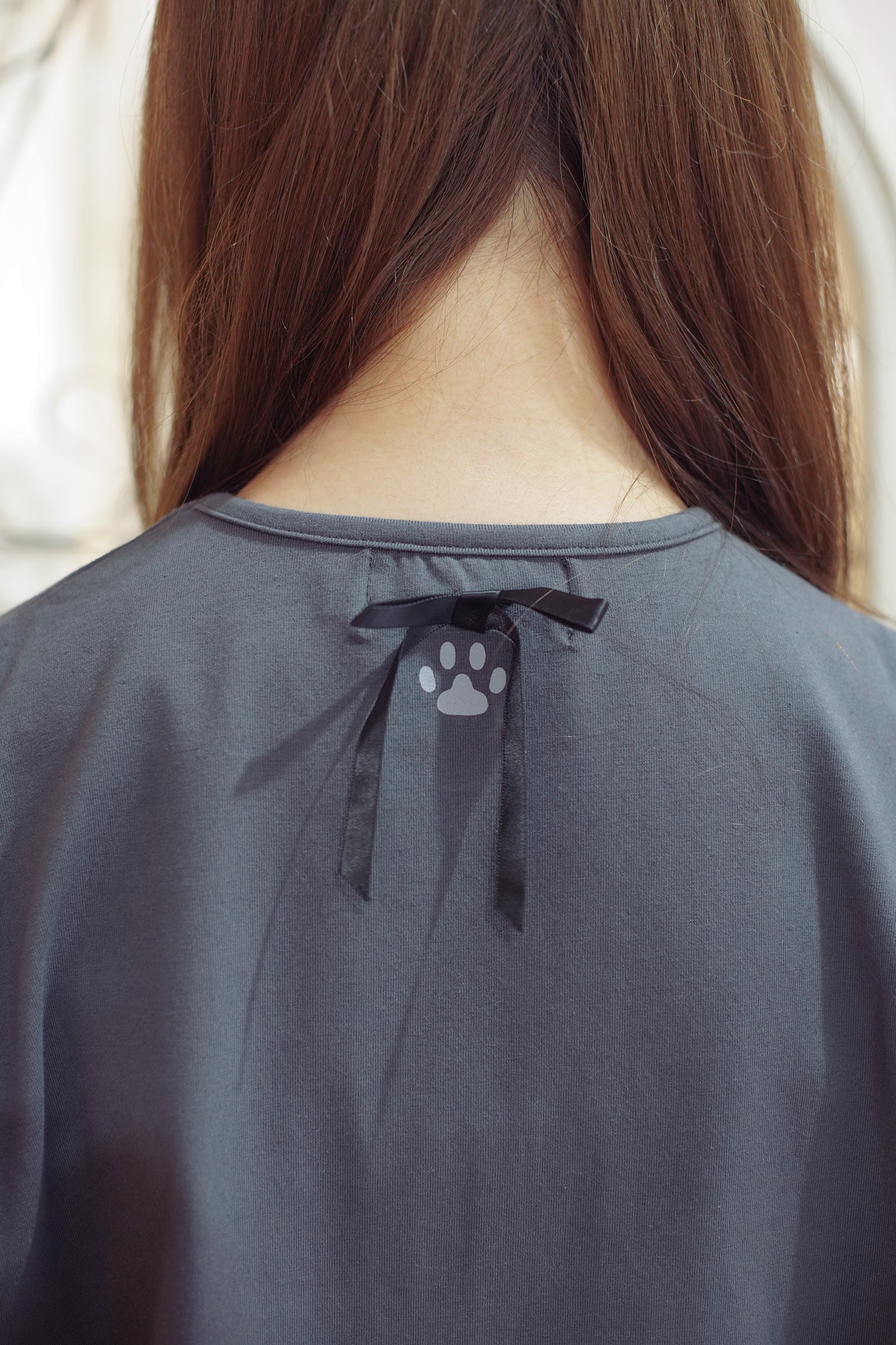 mofusand バレエコア Tシャツ くろりぼにゃん ブラック
