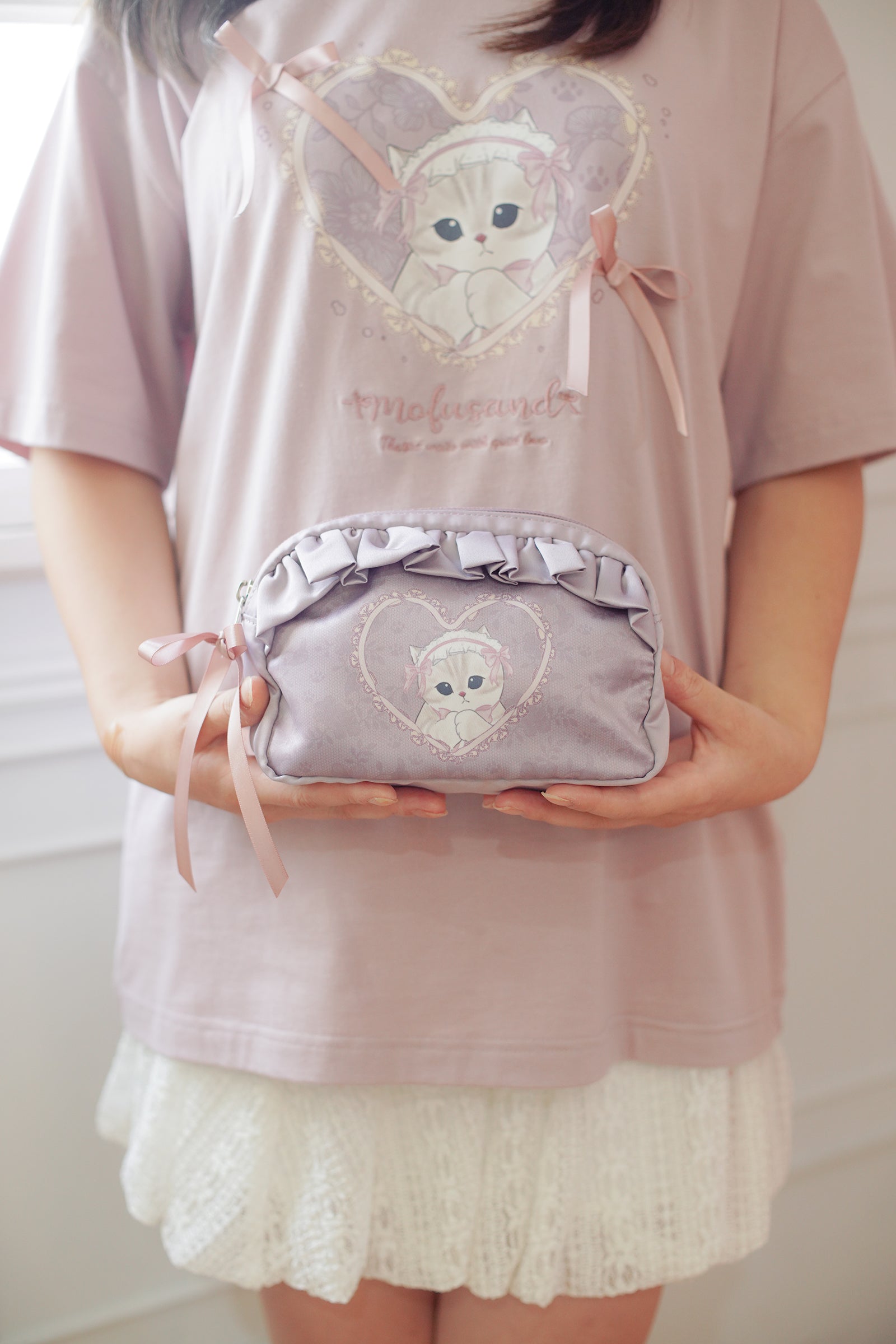 mofusand バレエコア ポーチ ももりぼにゃん ピンク