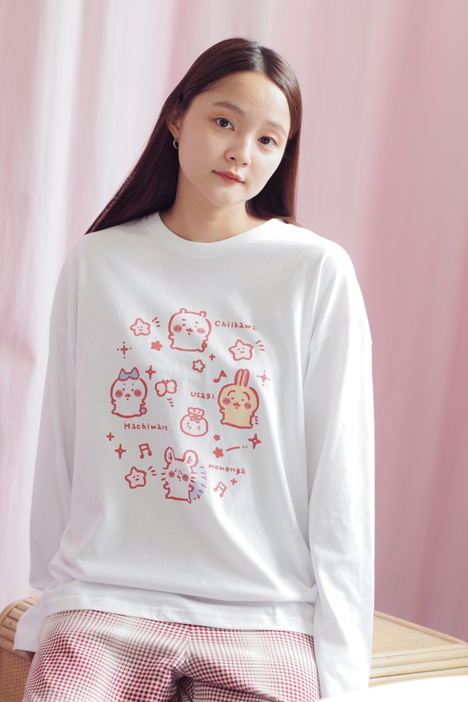 ちいかわ 長袖Ｔシャツ 小さいの ホワイト