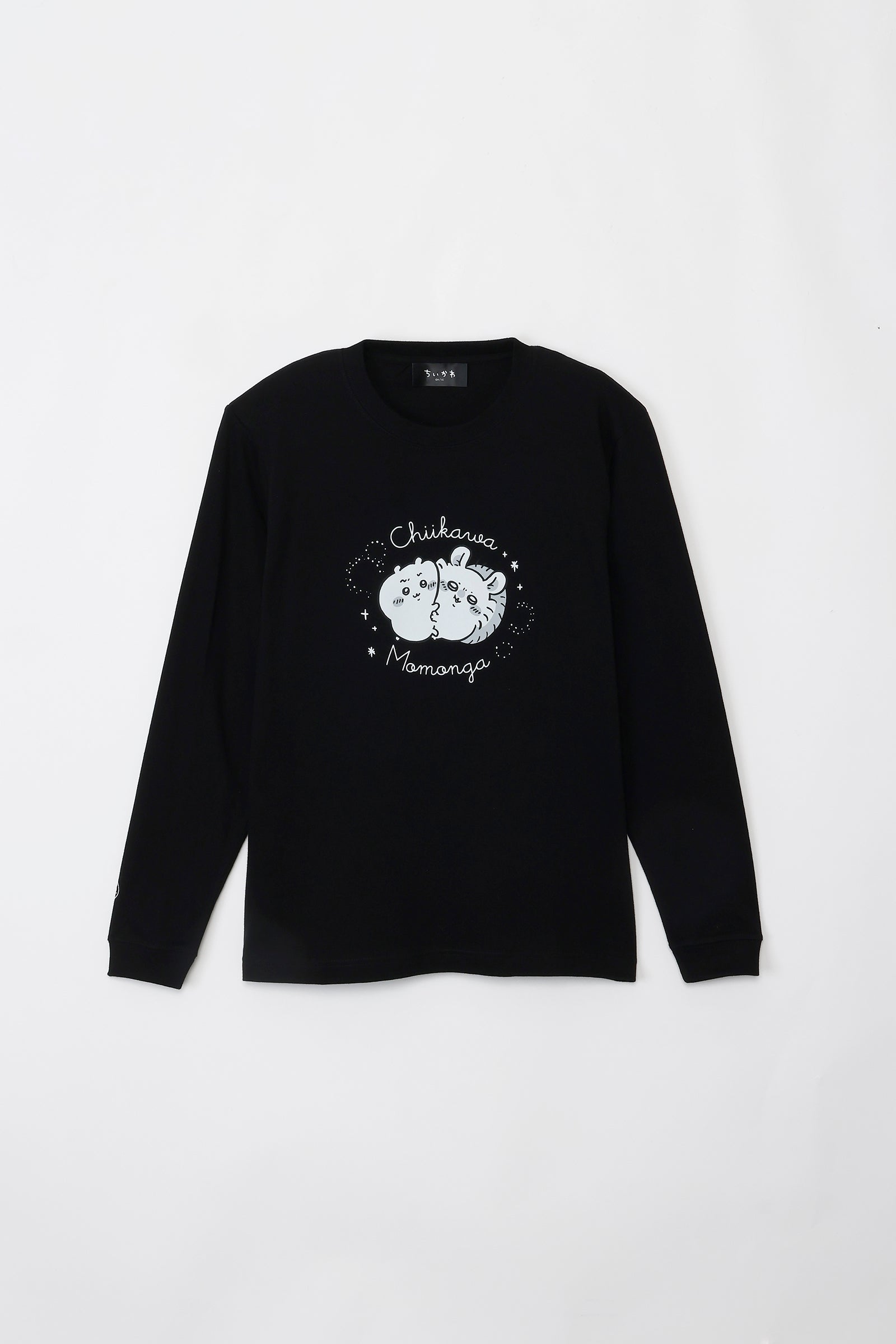 ちいかわ L/S Tシャツ ちいかわとモモンガ ブラック