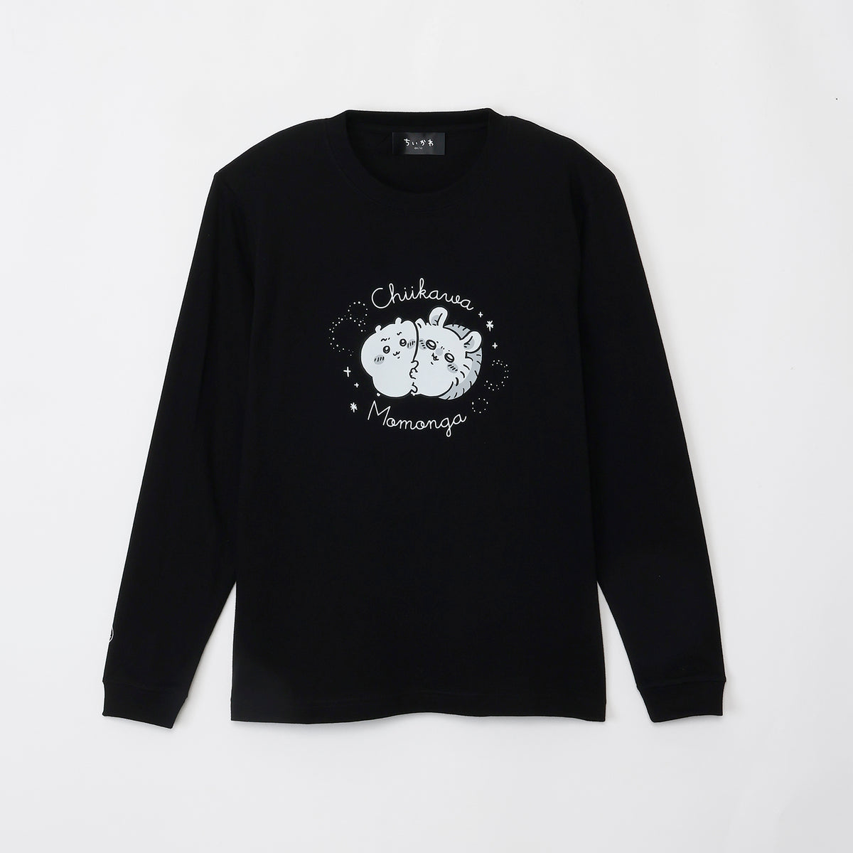 ちいかわ L/S Tシャツ ちいかわとモモンガ ブラック