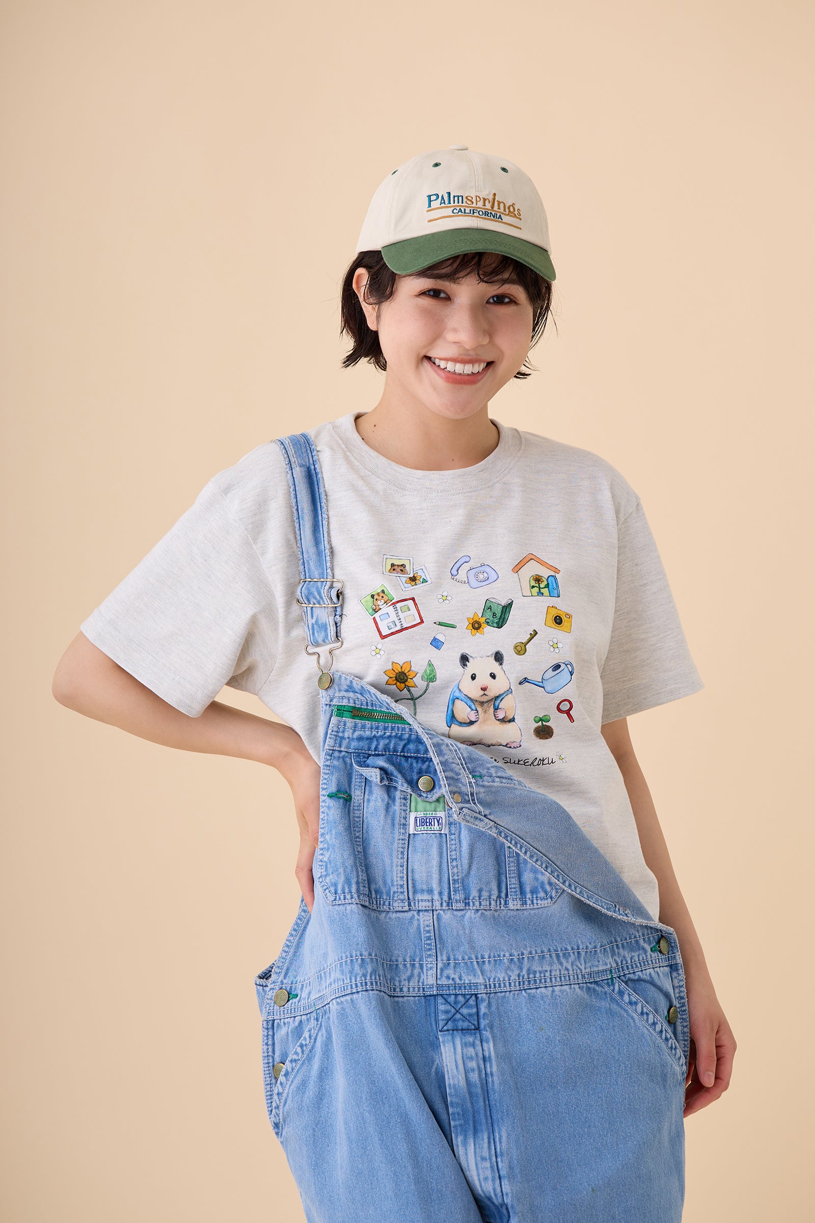 助六の日常 Tシャツ Life of Hamster SUKEROKU オートミール