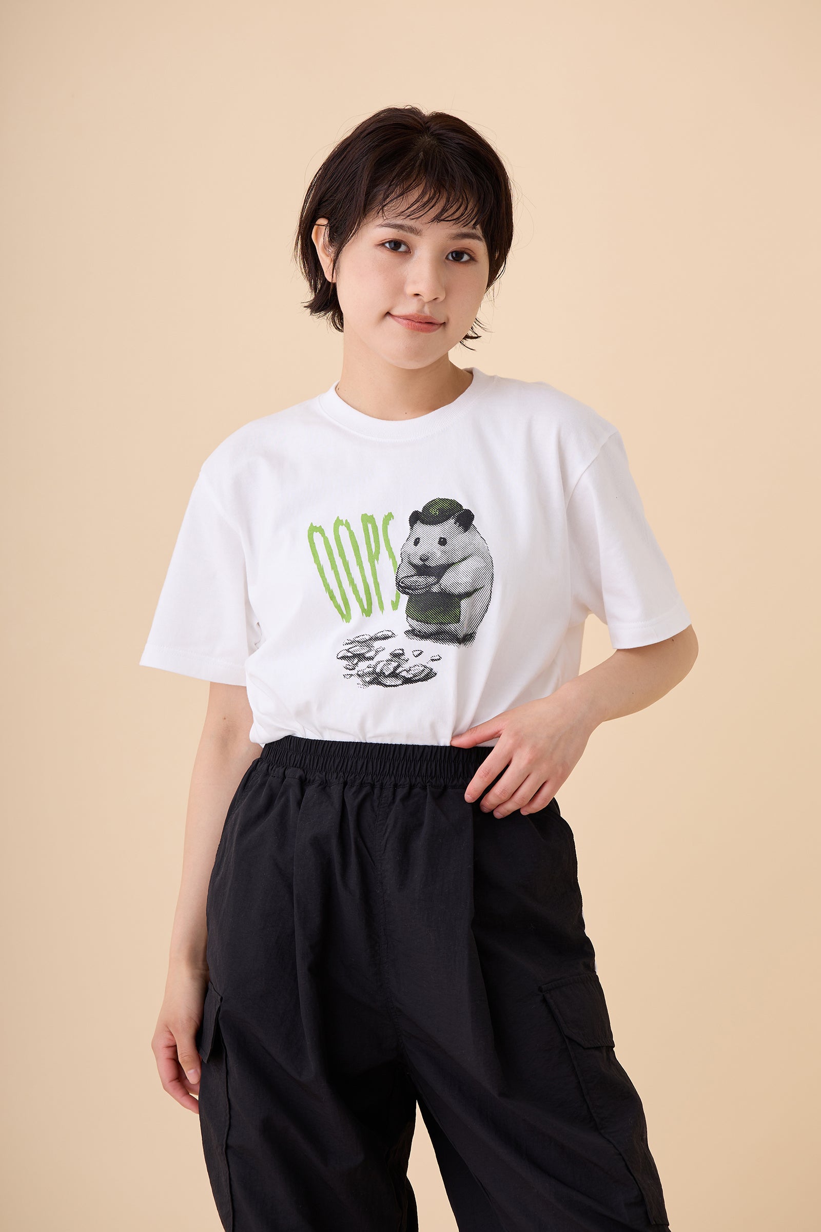 助六の日常 Tシャツ OOPS ホワイト