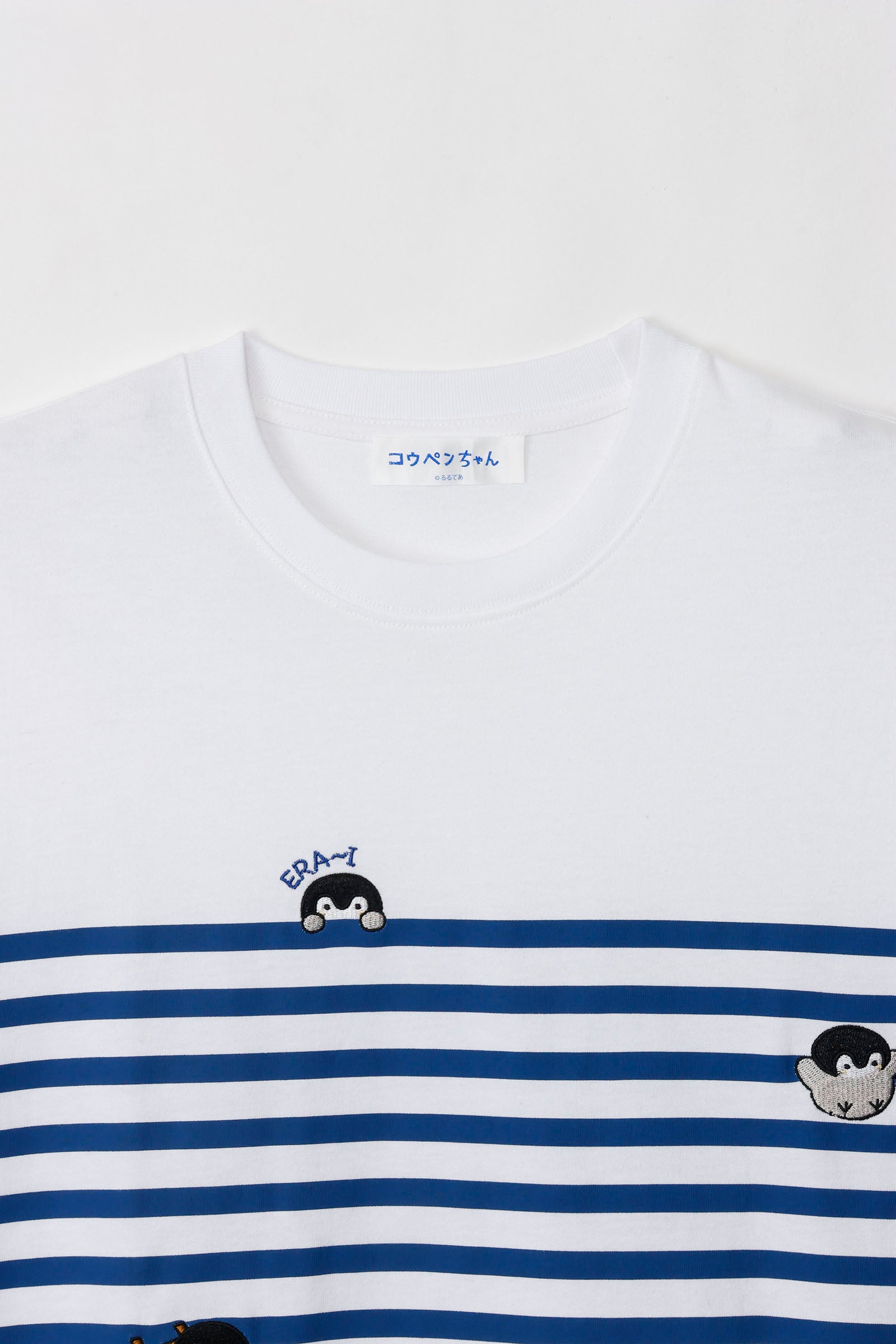 コウペンちゃん Tシャツ ボーダー ホワイト
