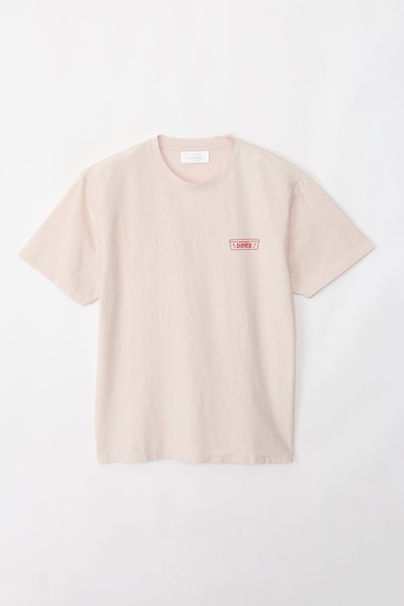 mofusand Tシャツ ダイナー MENU アイボリー