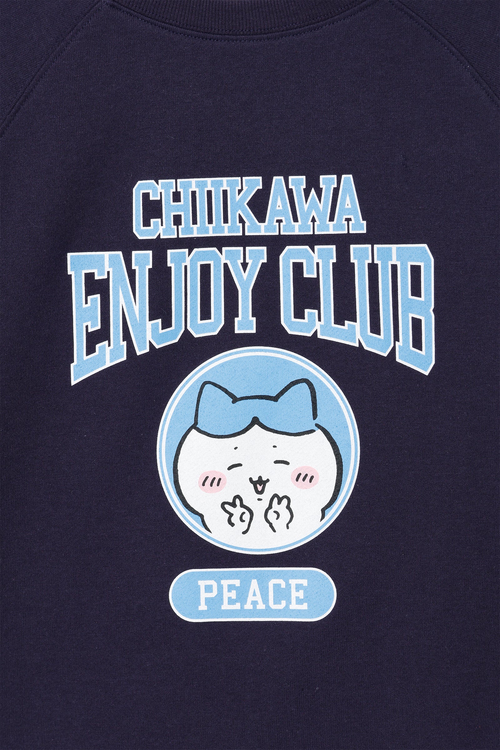 ちいかわ Tシャツ ピース ハチワレ ネイビー