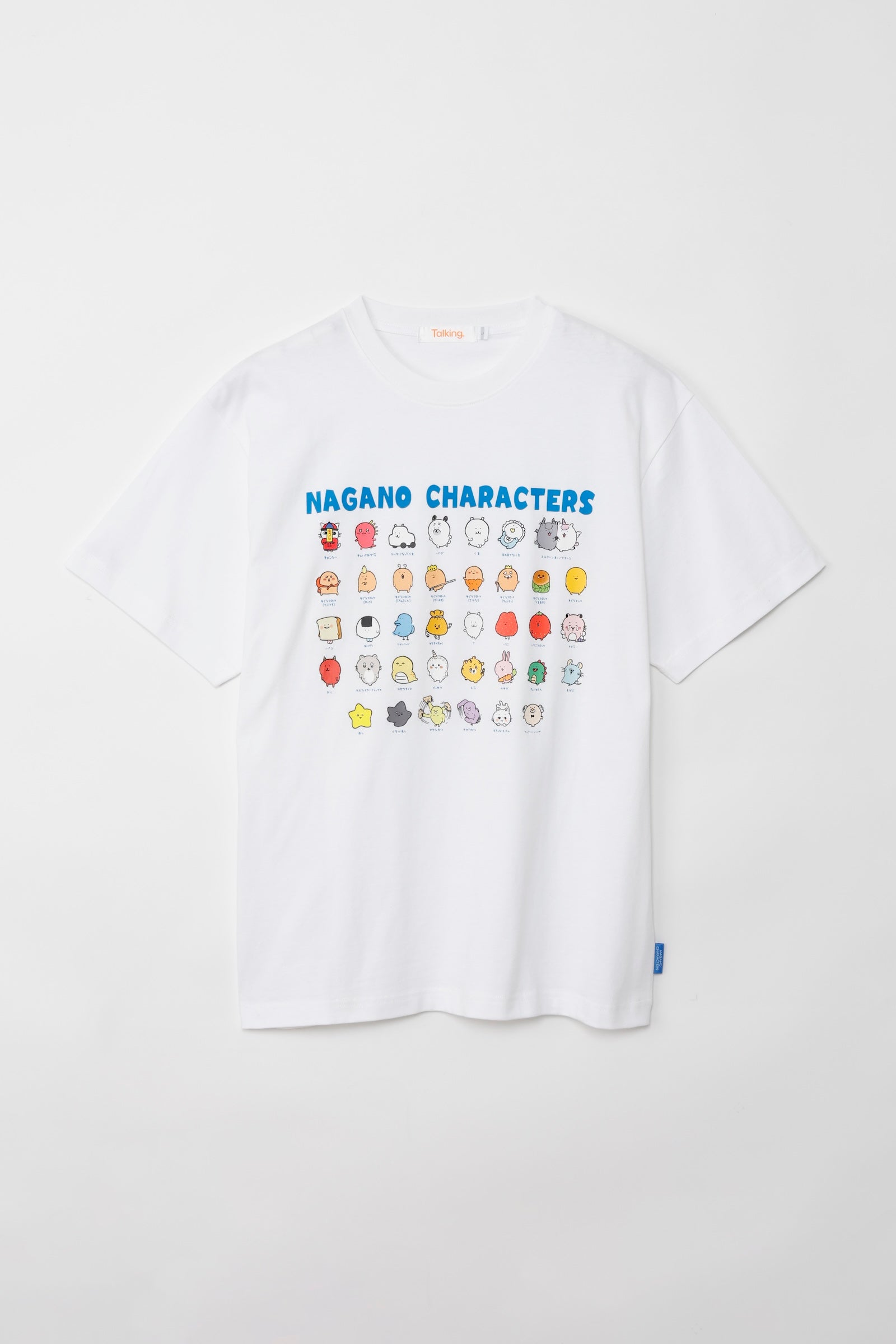 ナガノキャラクターズ Tシャツ 集合 ホワイト