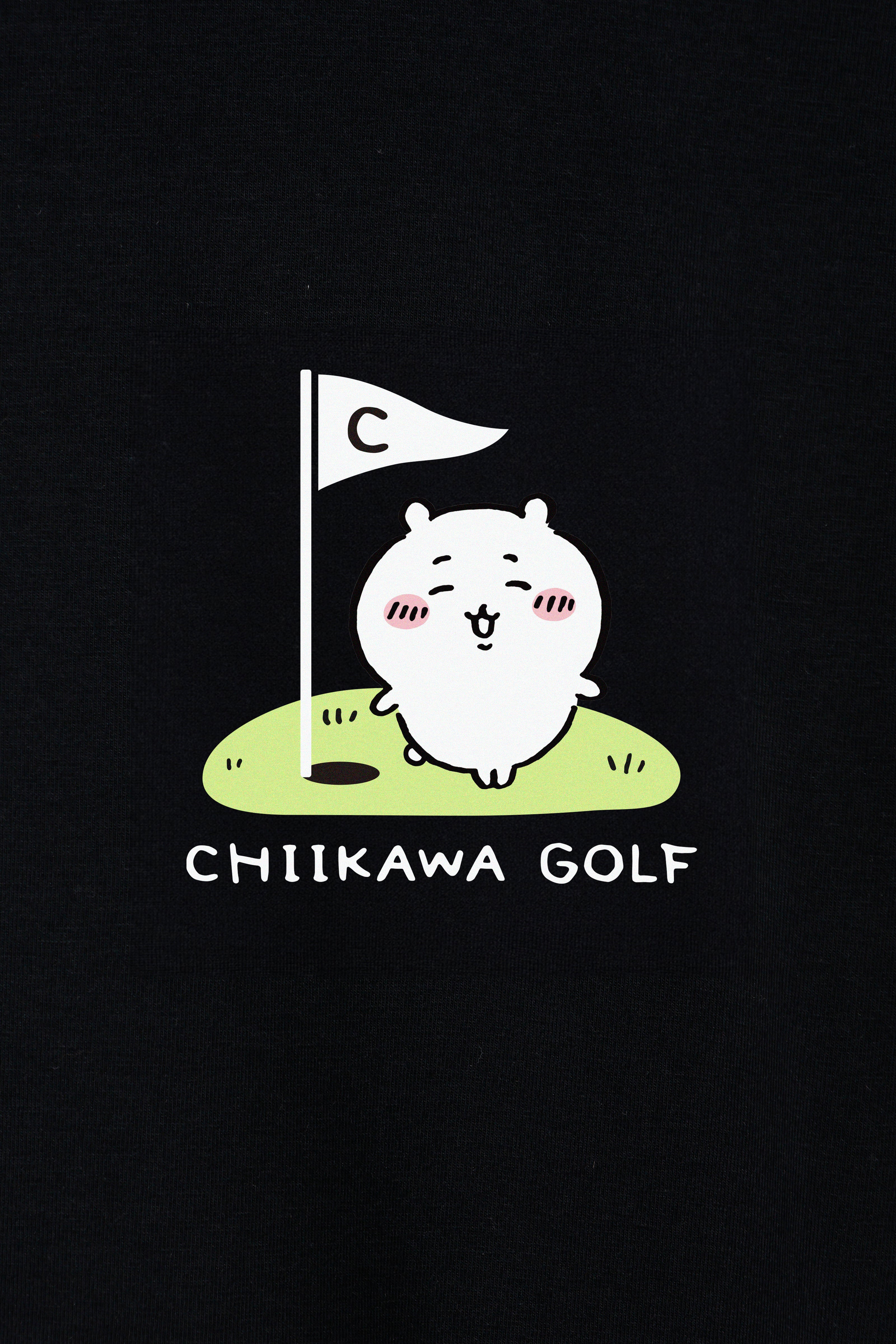 ちいかわGOLF モックネックTシャツ ちいかわグリーン ブラック