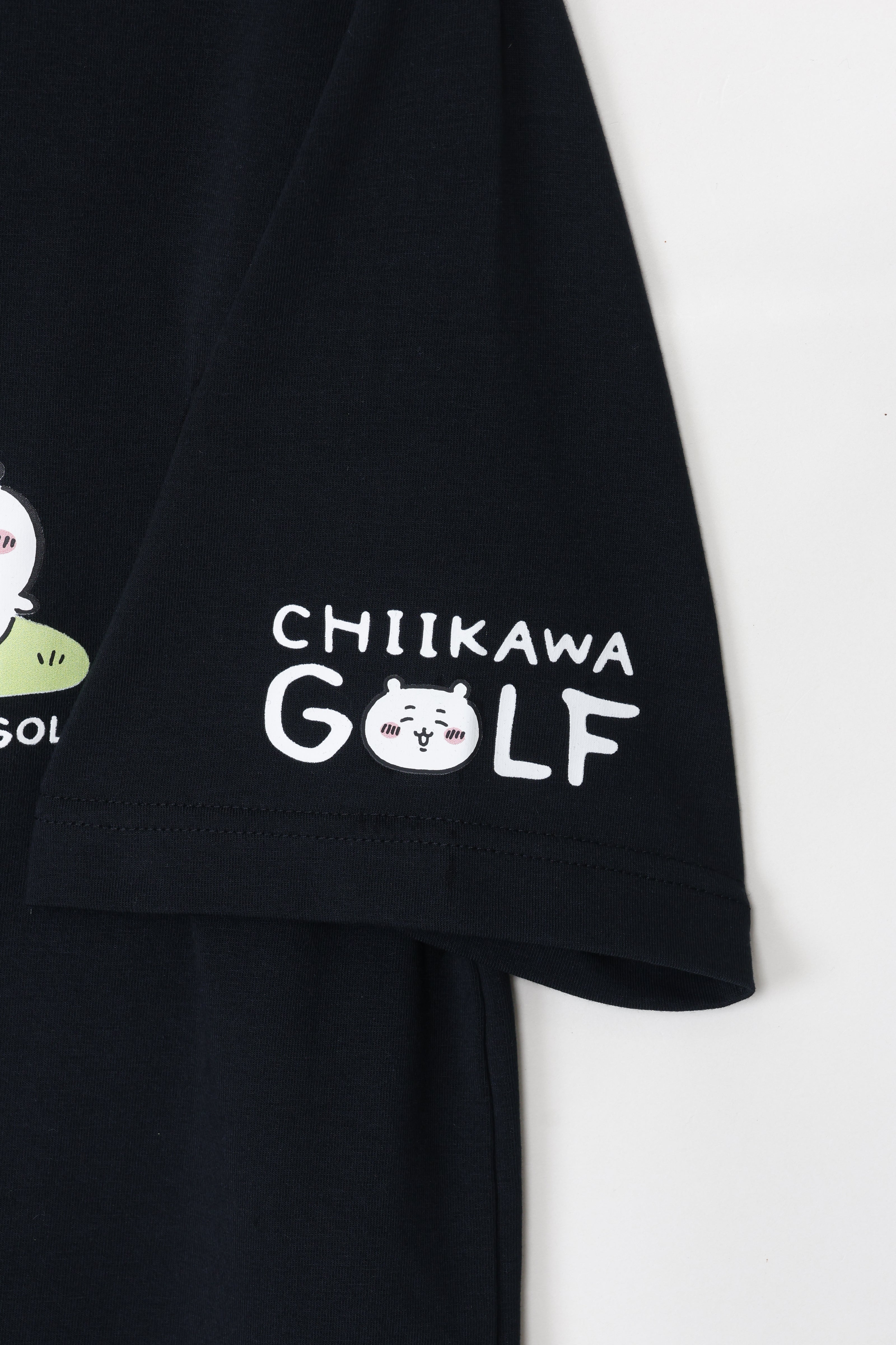 ちいかわGOLF モックネックTシャツ ちいかわグリーン ブラック