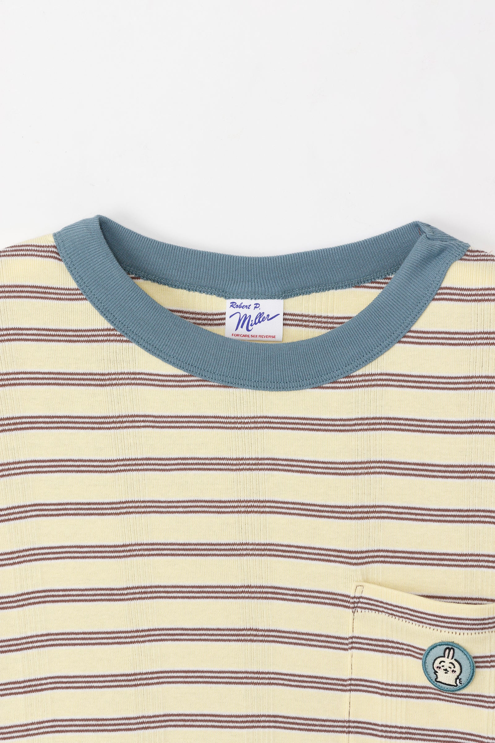 ちいかわ ビッグシルエットポケットTシャツ Robert P.Miller×Talking うさぎ BANANA