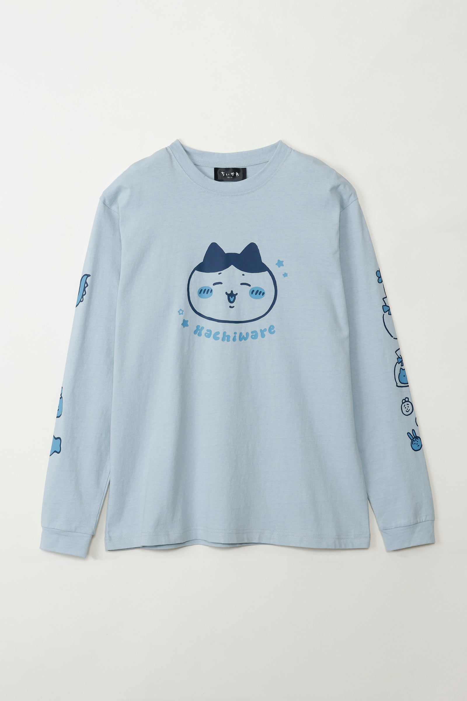 ちいかわ L/STシャツ ハチワレ アシッドブルー