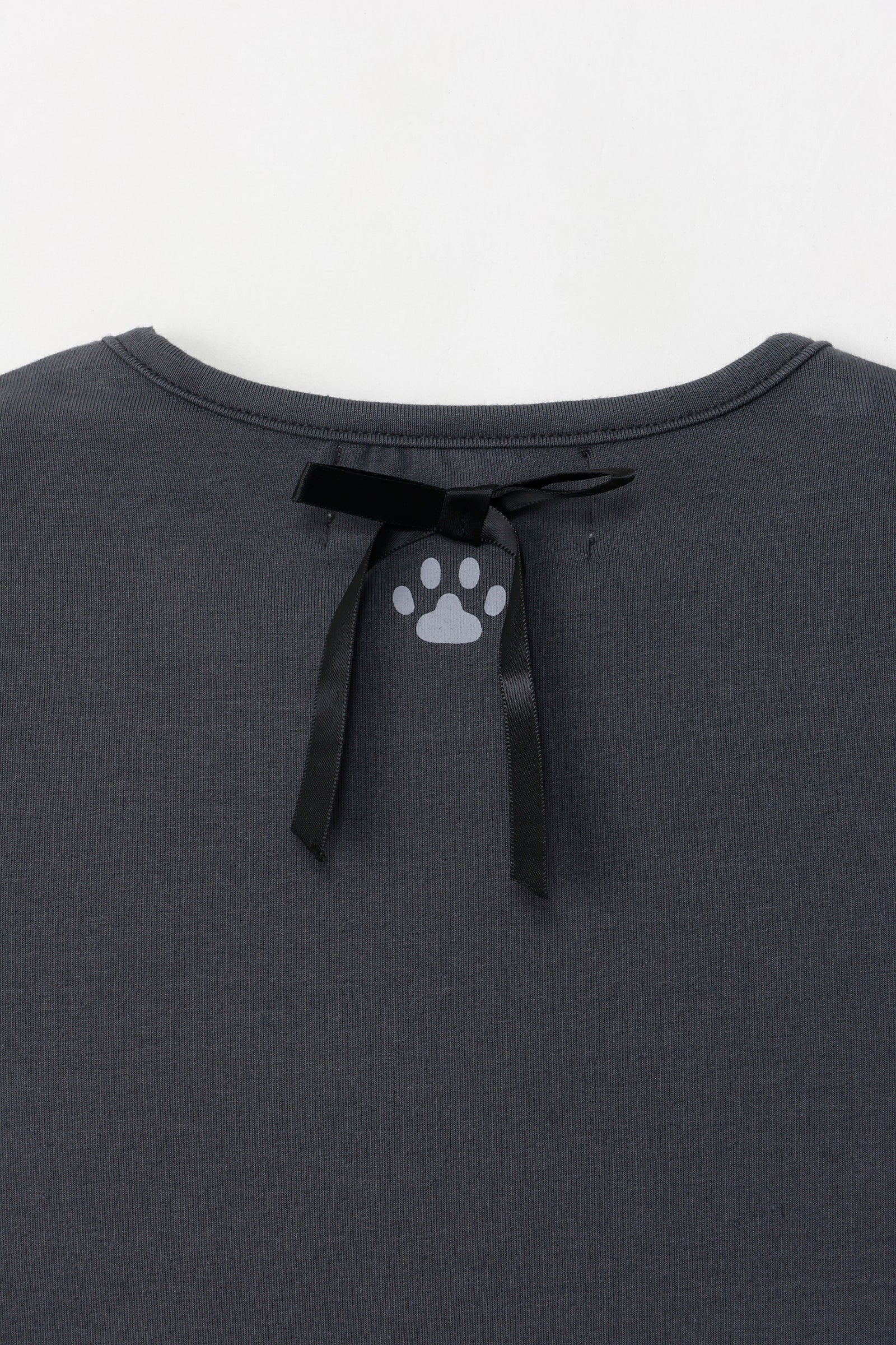 mofusand バレエコア Tシャツ くろりぼにゃん ブラック