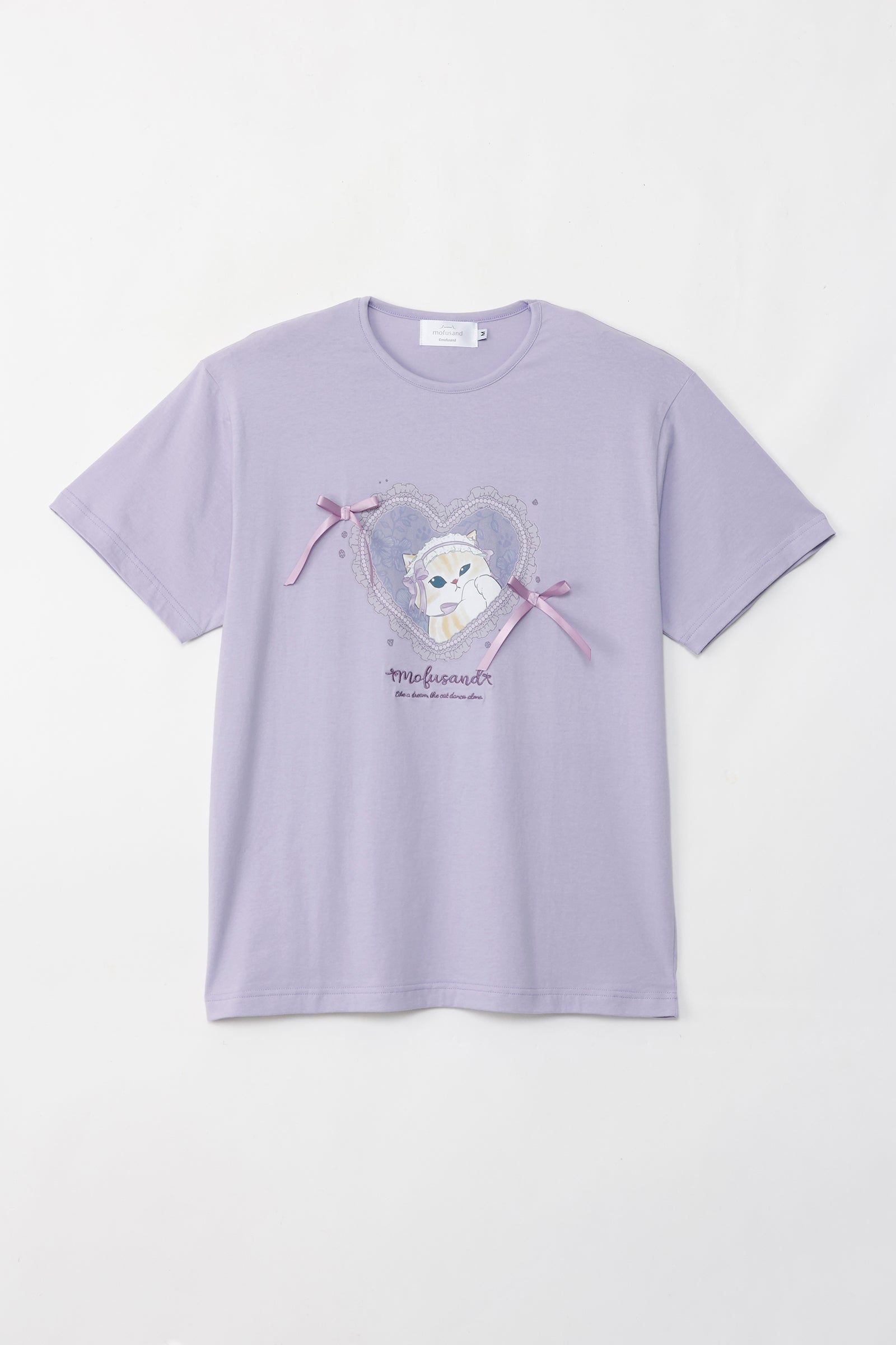 mofusand バレエコア Tシャツ ラベりぼにゃん パープル