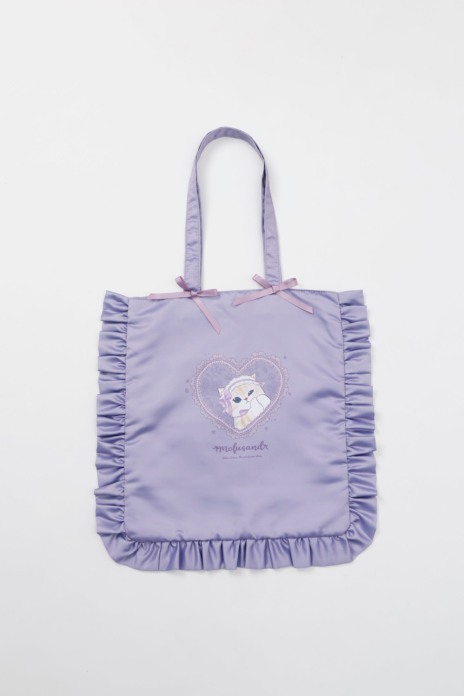 mofusand バレエコア トートバッグ ラベりぼにゃん パープル