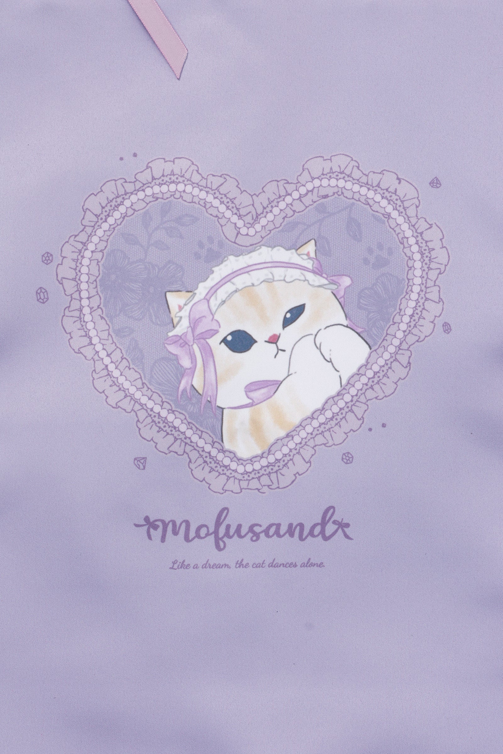 mofusand バレエコア トートバッグ ラベりぼにゃん パープル